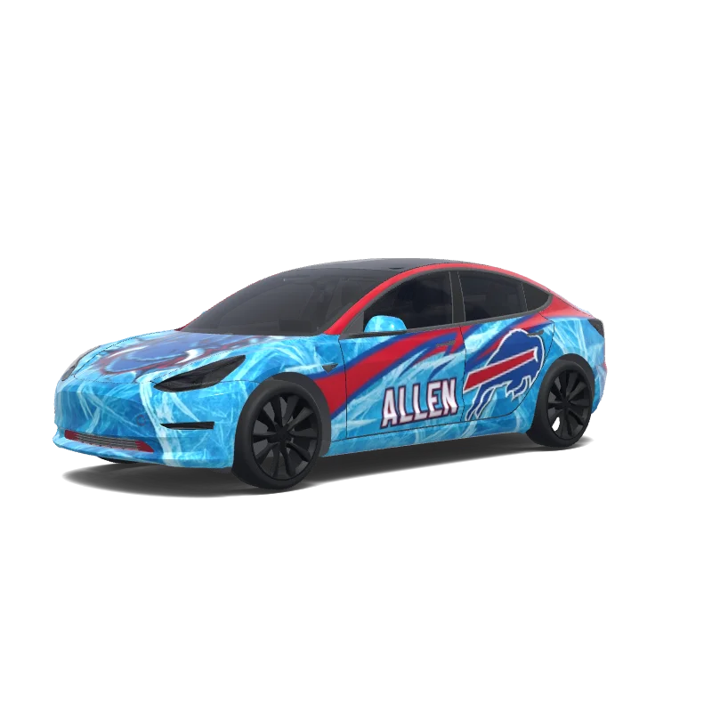 Tesla Model 3 custom wrap design