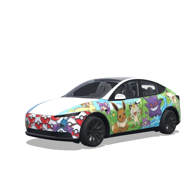 Tesla Model Y (2025+ Standard) custom wrap design