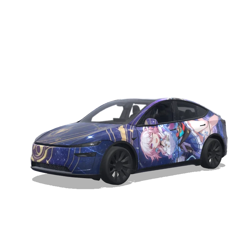 Tesla Model Y (2025+ Premium) custom wrap design