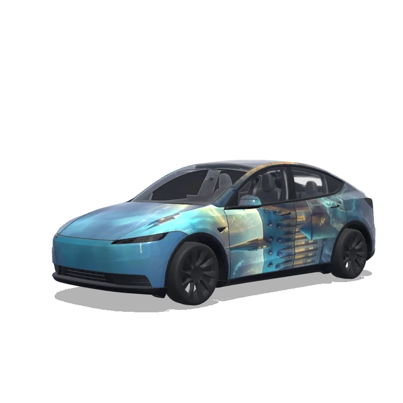 Tesla Model Y (2025+ Standard) custom wrap design
