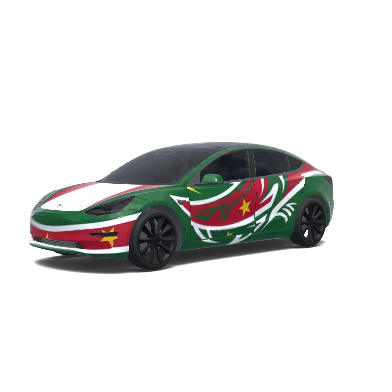 Tesla Model 3 custom wrap design