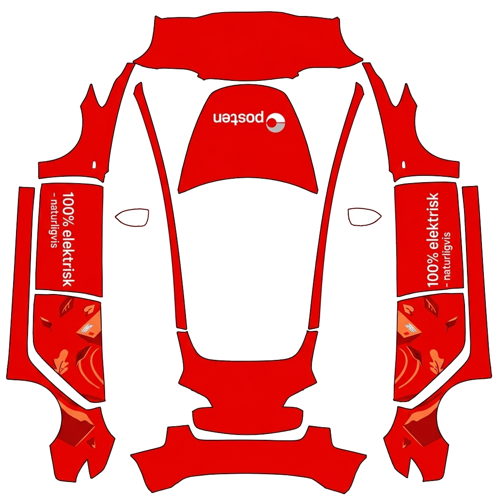 Model 3 Wrap Design - flat wrap PNG for Model 3 Paint Shop