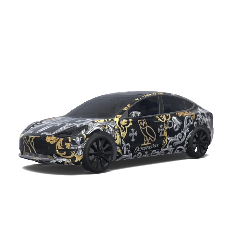 Tesla Model 3 custom wrap design