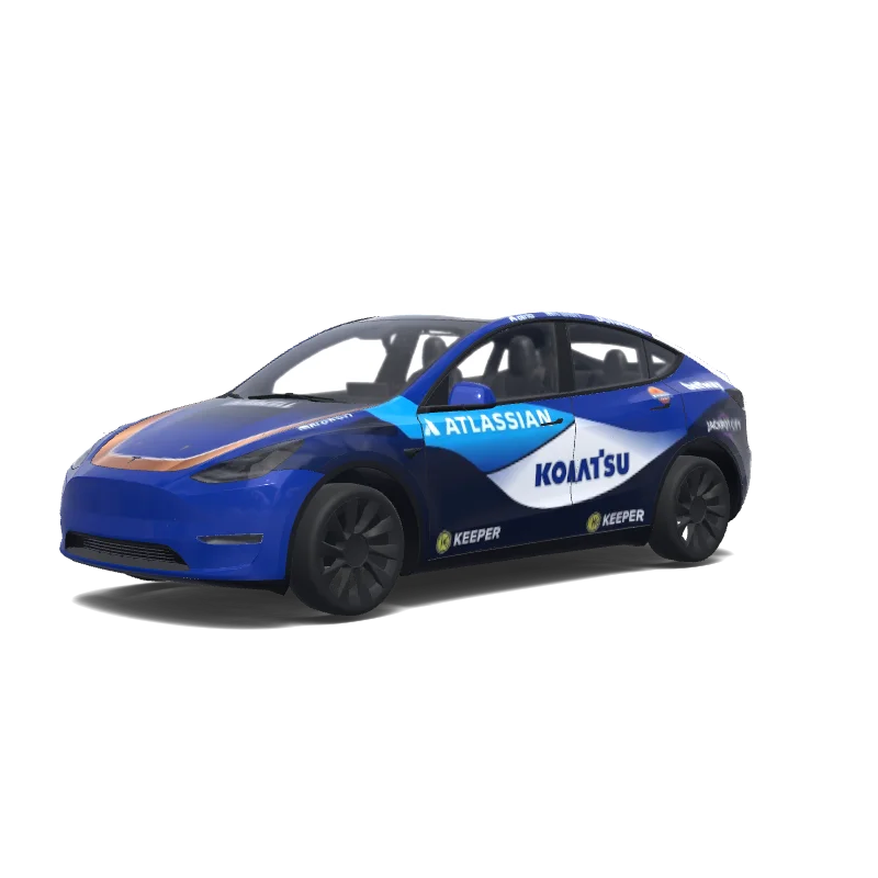 Tesla Model Y custom wrap design