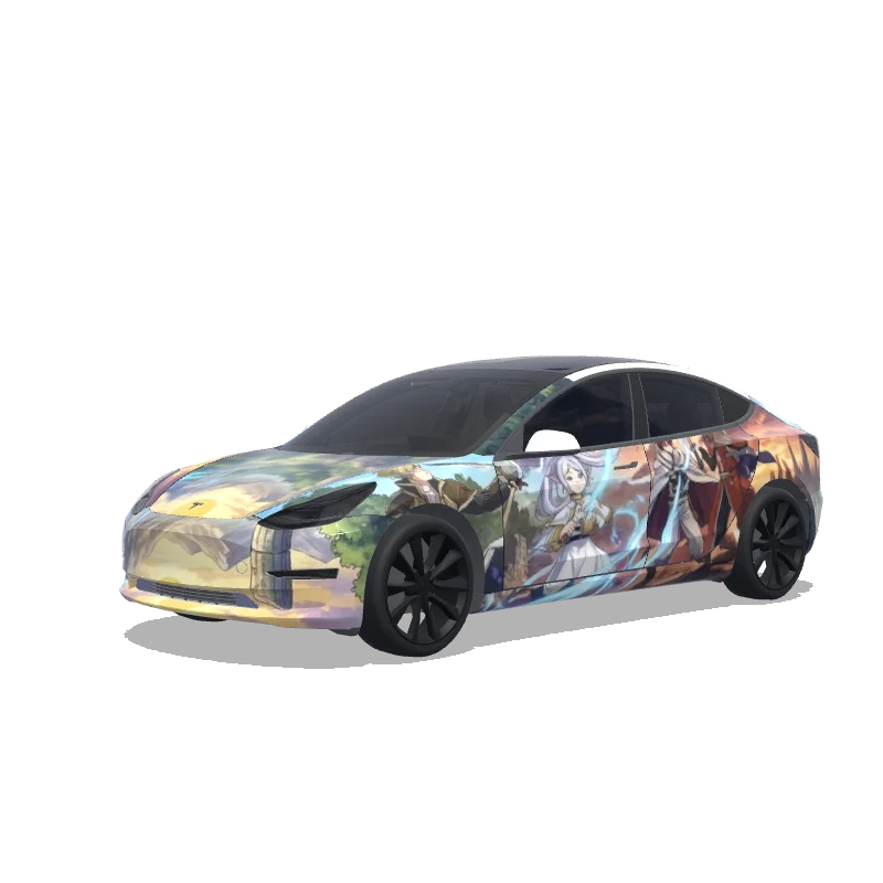 Tesla Model 3 custom wrap design