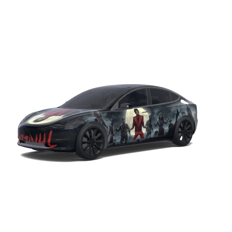Tesla Model 3 custom wrap design