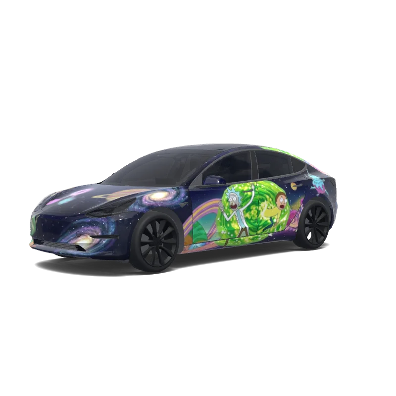 Tesla Model 3 custom wrap design