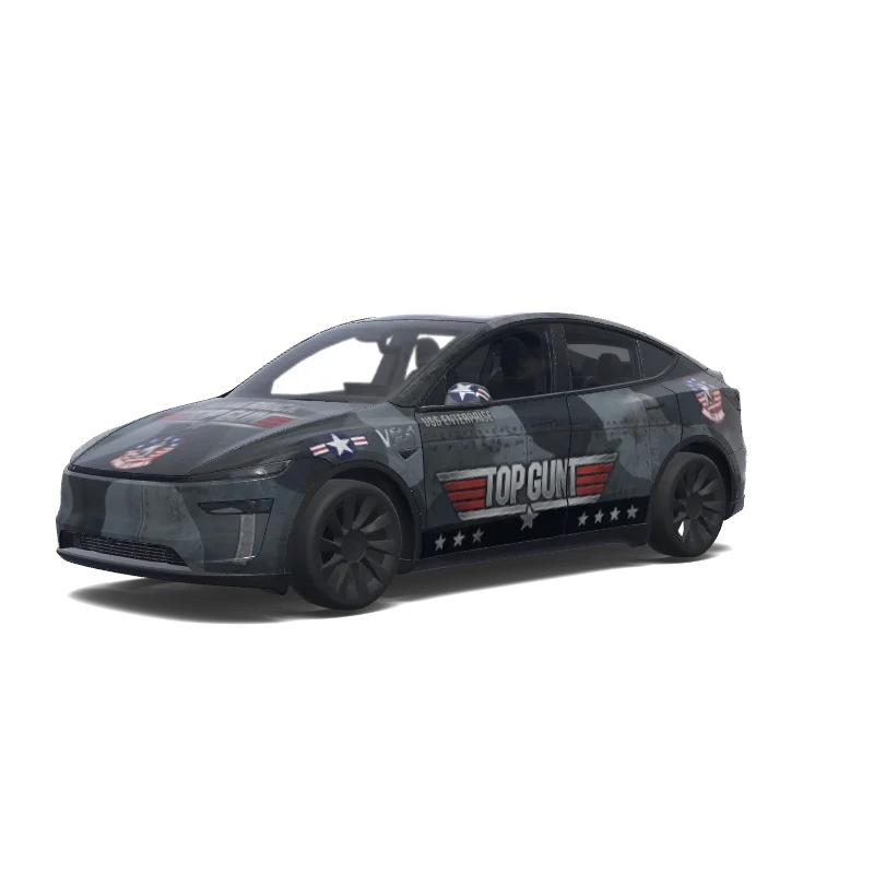 Tesla Model Y (2025+ Premium) tilpasset wrap-design
