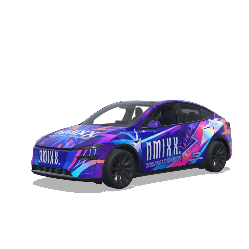 Tesla Model Y (2025+ Premium) custom wrap design
