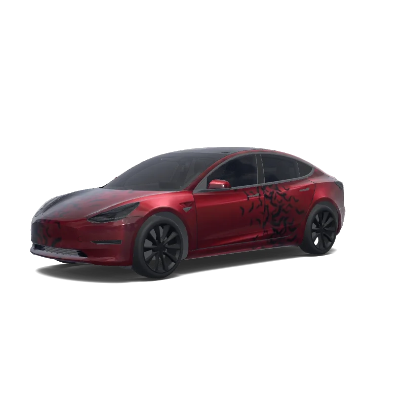 Tesla Model 3 커스텀 랩 디자인