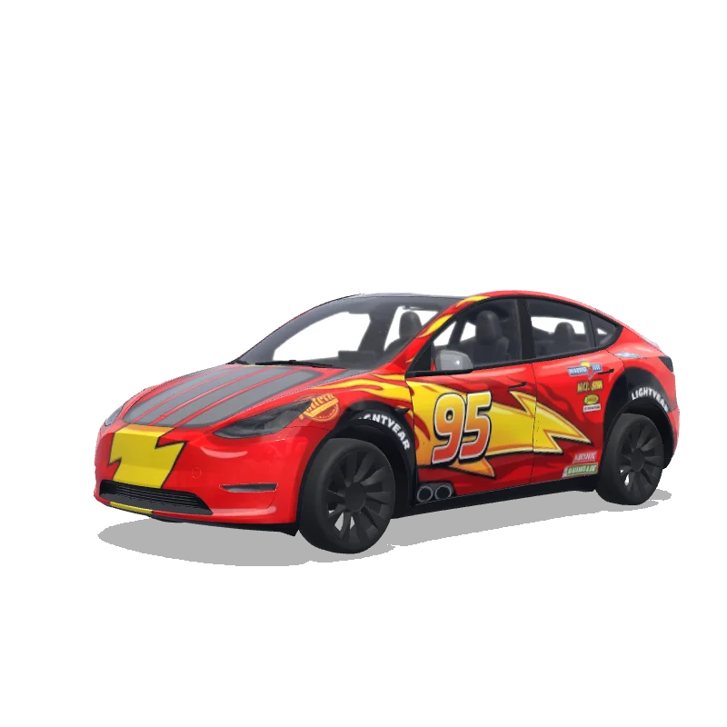 Tesla Model Y tilpasset wrap-design