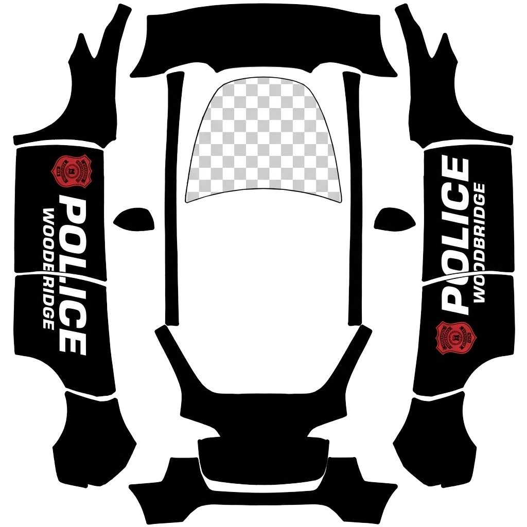 Model Y ラップデザイン - flat wrap PNG for Model Y Paint Shop