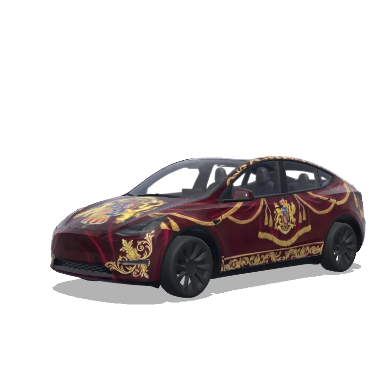 Tesla Model Y custom wrap design
