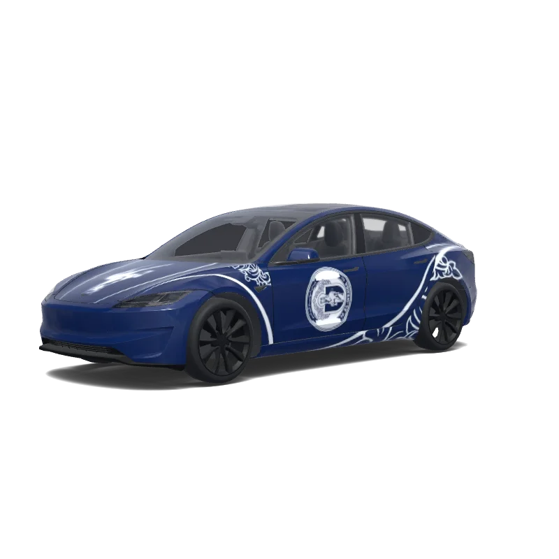 Individuelles Folierungsdesign für Tesla Model 3 (2024+ Performance)