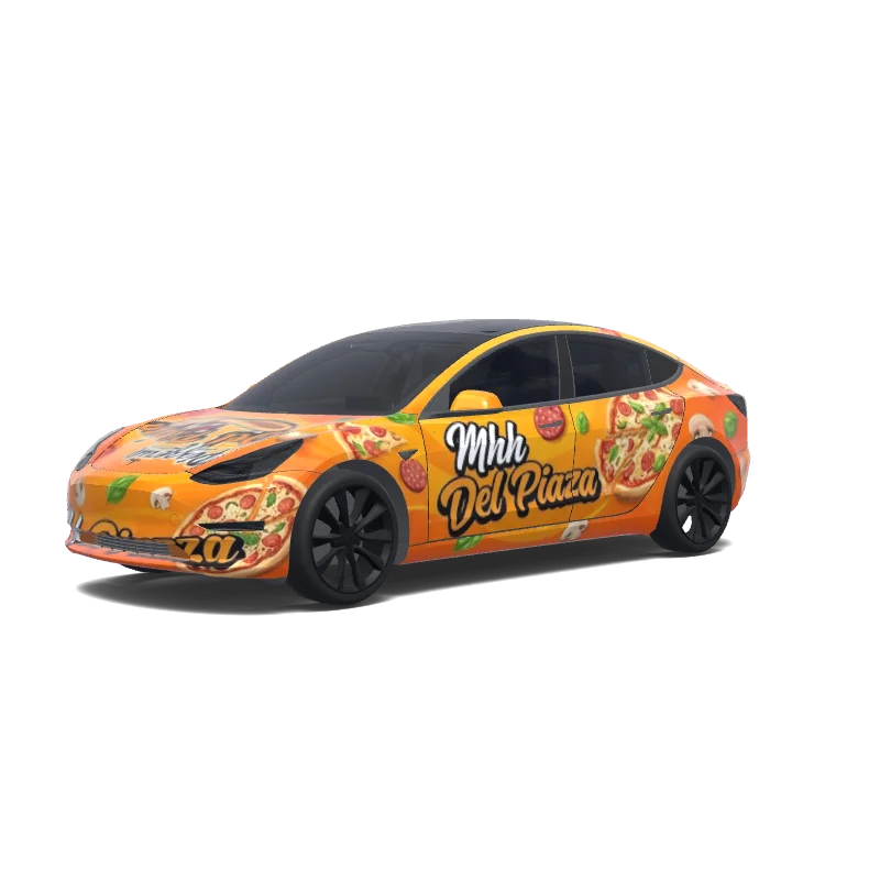 Tesla Model 3 custom wrap design