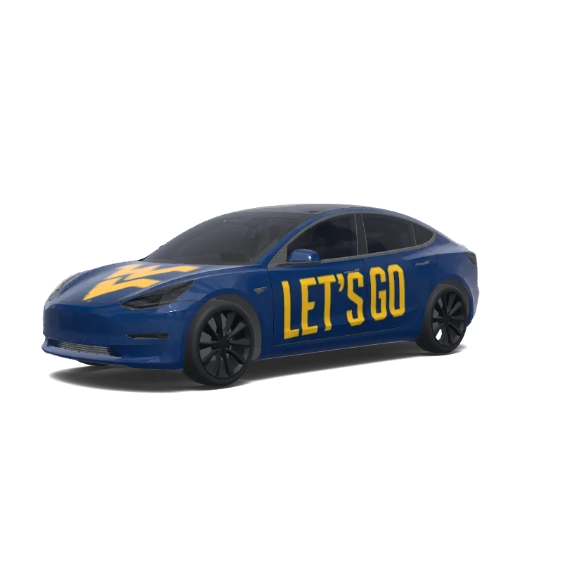 Tesla Model 3 anpassad wrap-design