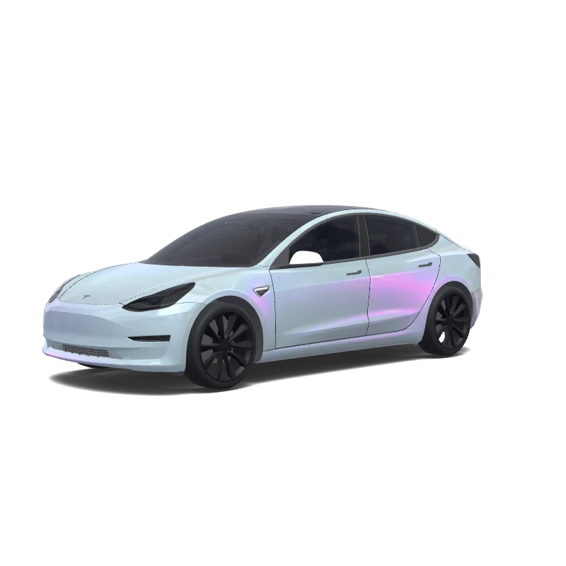 Tesla Model 3 anpassad wrap-design