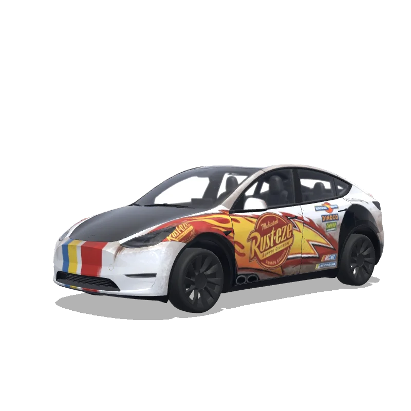 Tesla Model Y custom wrap design