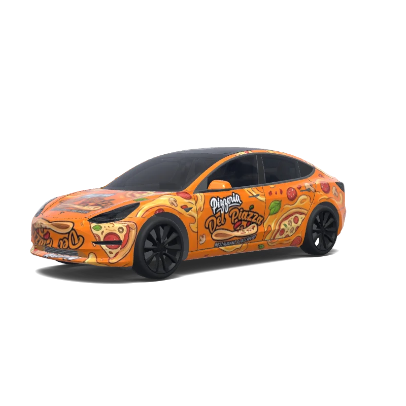 Tesla Model 3 custom wrap design