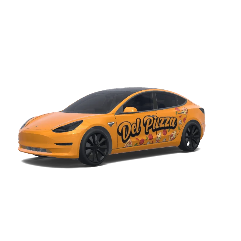Tesla Model 3 custom wrap design