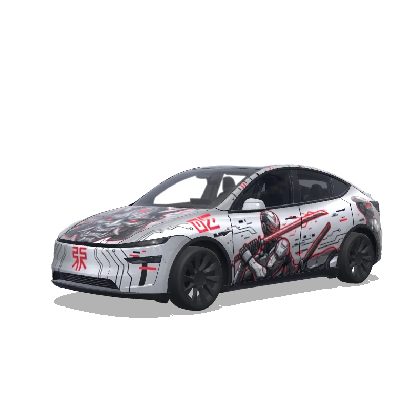 Tesla Model Y (2025+ Premium) custom wrap design