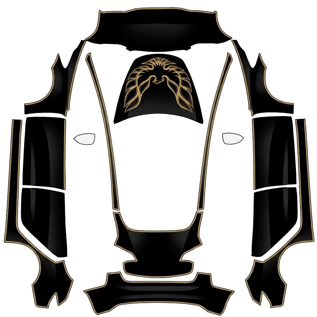 Model 3 Wrap Design - flat wrap PNG for Model 3 Paint Shop