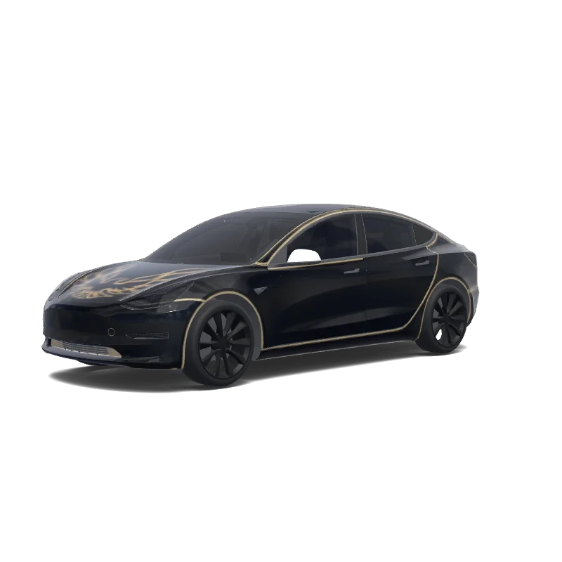 Tesla Model 3 custom wrap design