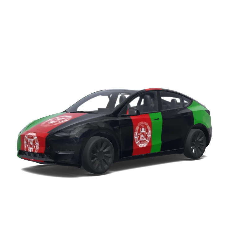 Tesla Model Y custom wrap design