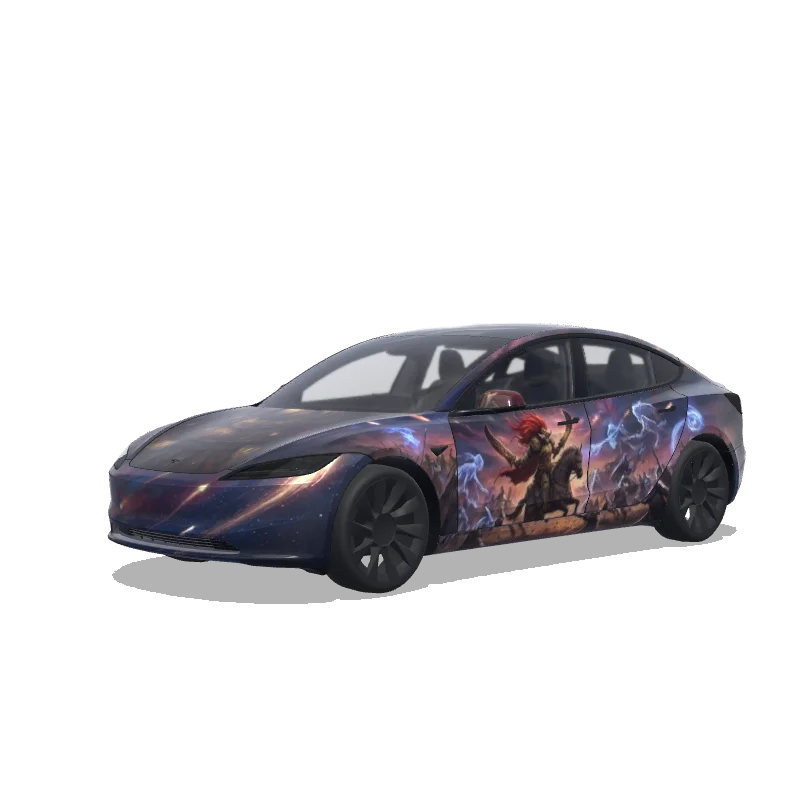 Tesla Model 3 (2024+ Standard/Premium) custom wrap design
