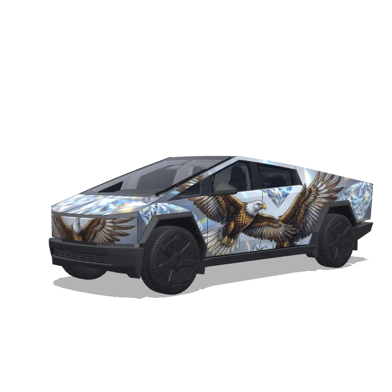 Tesla Cybertruck custom wrap design