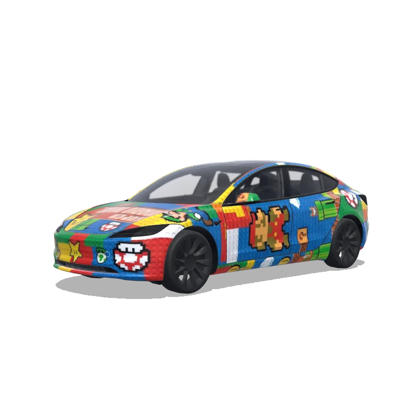 Tesla Model 3 (2024+ Standard/Premium) custom wrap design