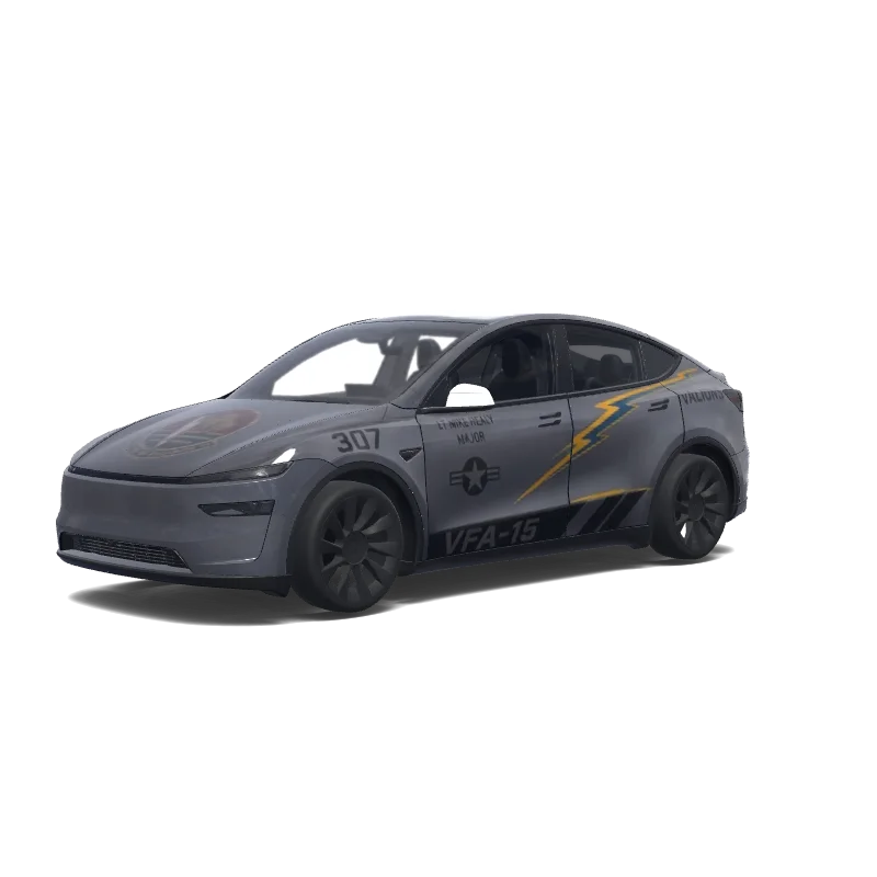 Tesla Model Y (2025+ Performance) anpassad wrap-design