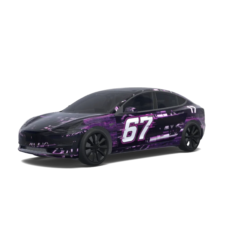 Tesla Model 3 custom wrap design