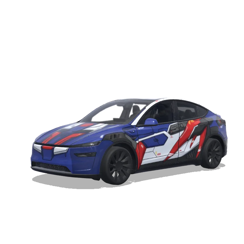 Tesla Model Y (2025+ Premium) custom wrap design