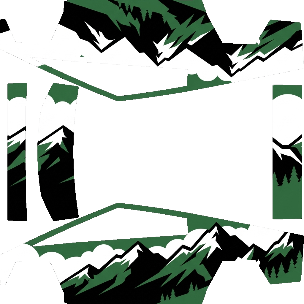 Cybertruck-folieringsdesign - flat wrap PNG for Cybertruck Paint Shop
