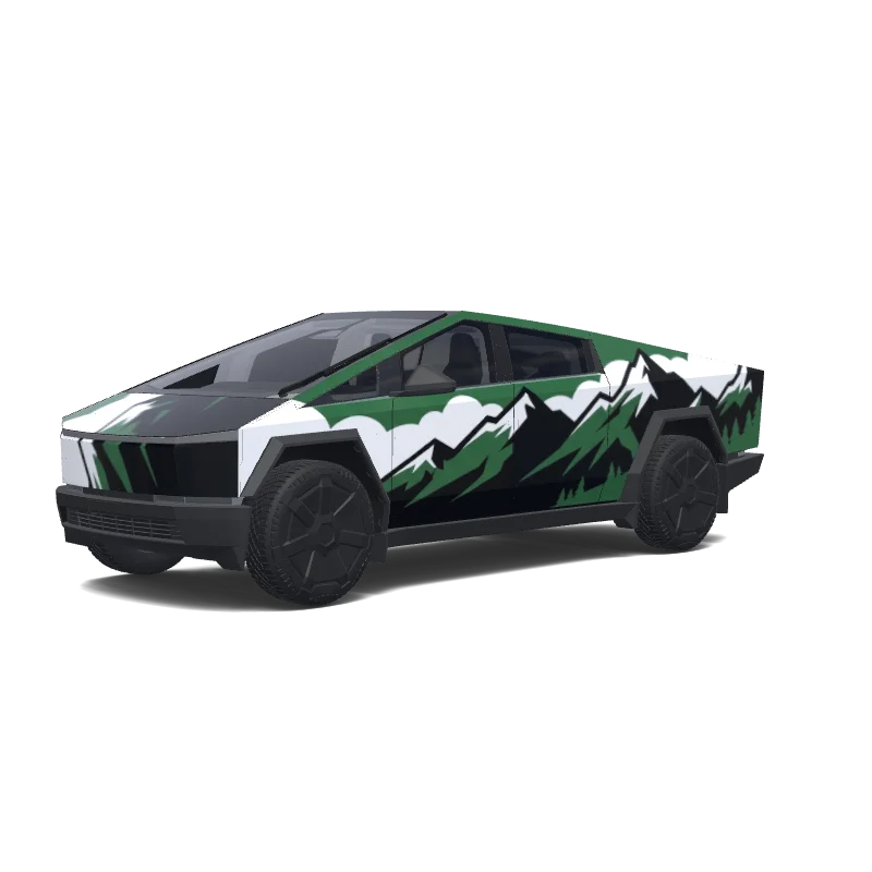 Tesla Cybertruck custom wrap design