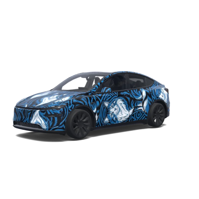 Tesla Model Y (2025+ Premium) custom wrap design