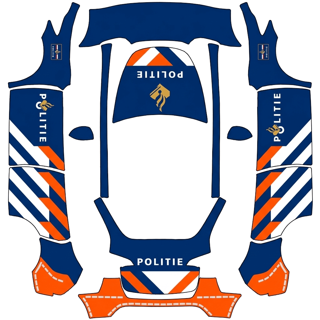 Diseño de vinilo para Model Y - flat wrap PNG for Model Y Paint Shop