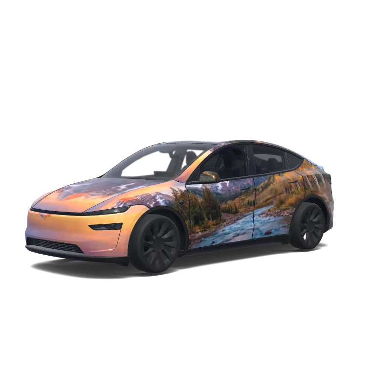 Tesla Model Y (2025+ Premium) custom wrap design