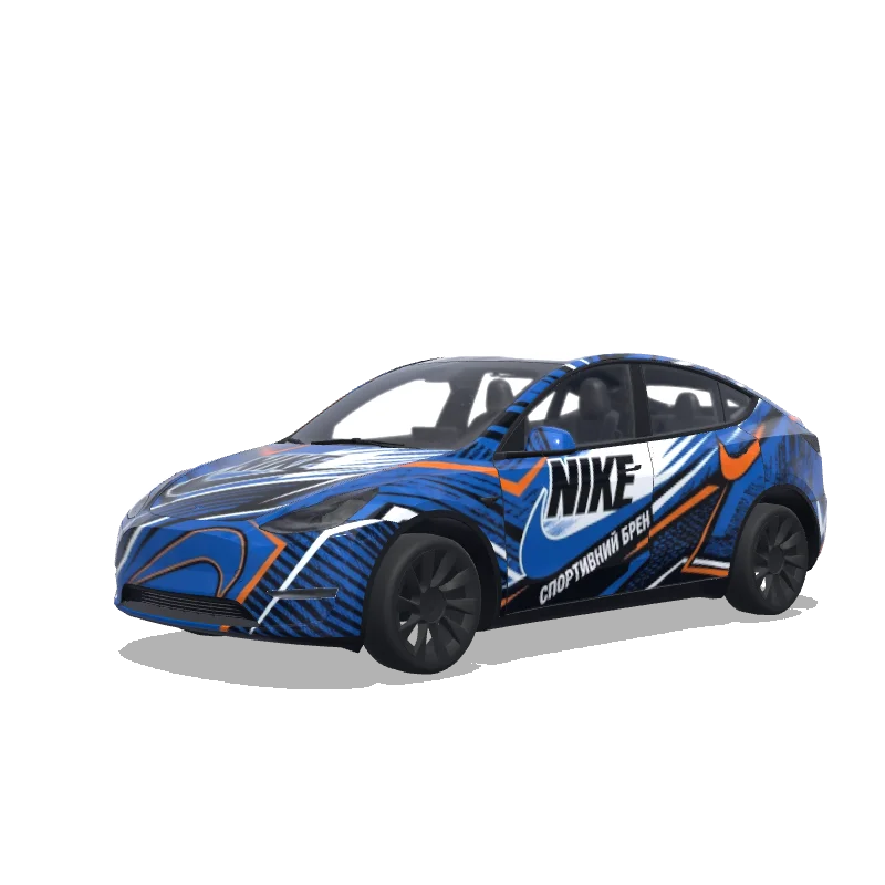 Tesla Model Y custom wrap design