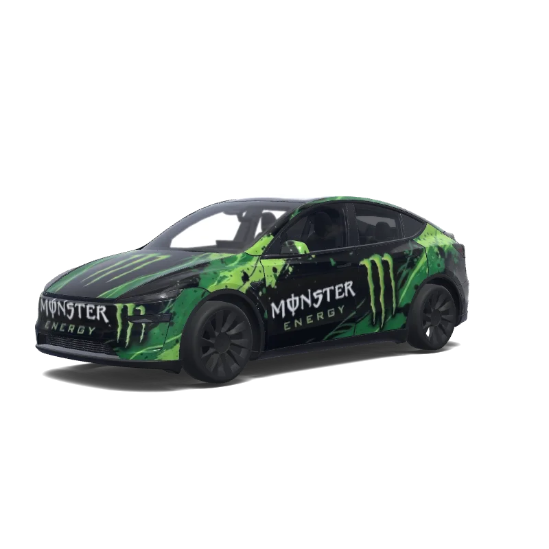 Tesla Model Y (2025+ Premium) tilpasset wrap-design