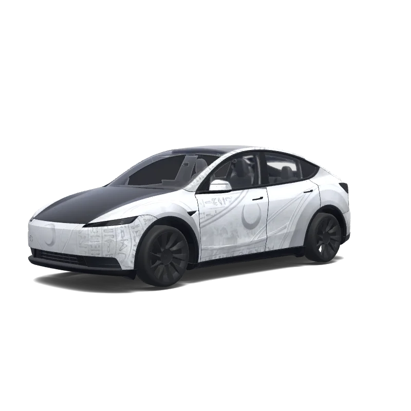 Tesla Model Y (2025+ Standard) custom wrap design