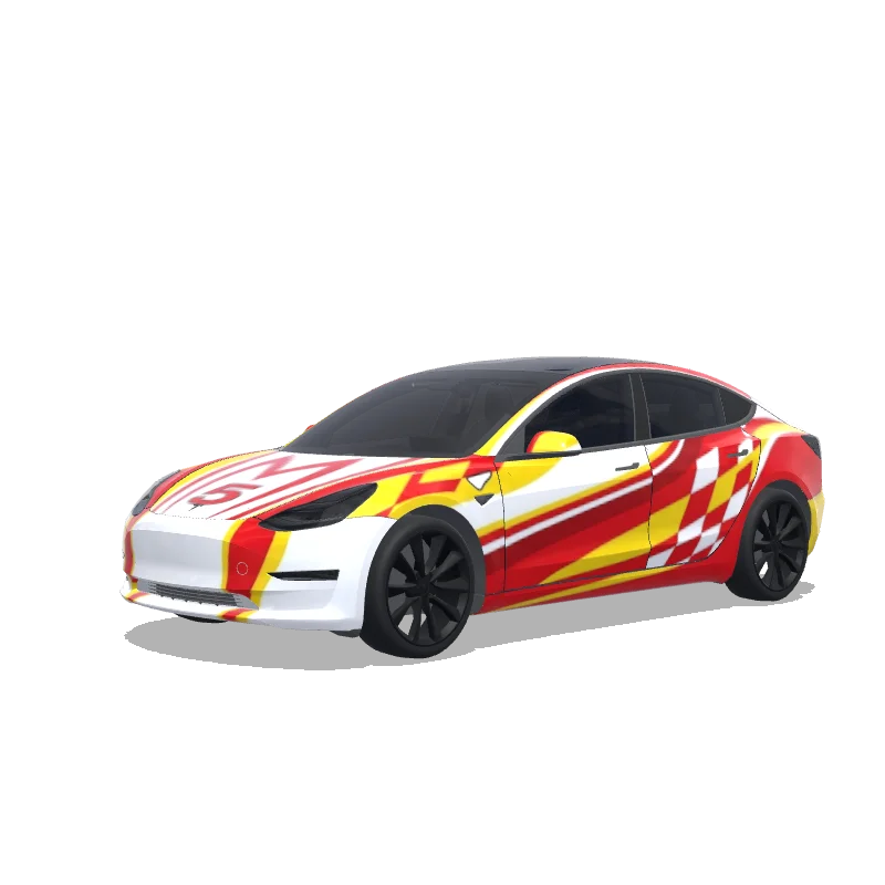 Tesla Model 3 custom wrap design