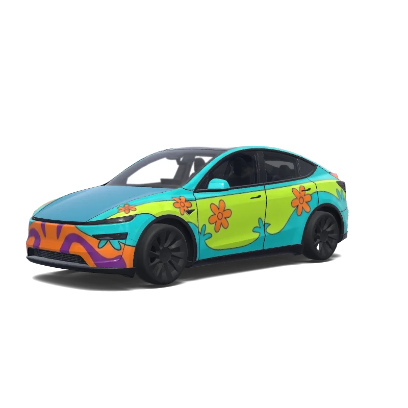 Tesla Model Y (2025+ Premium) custom wrap design