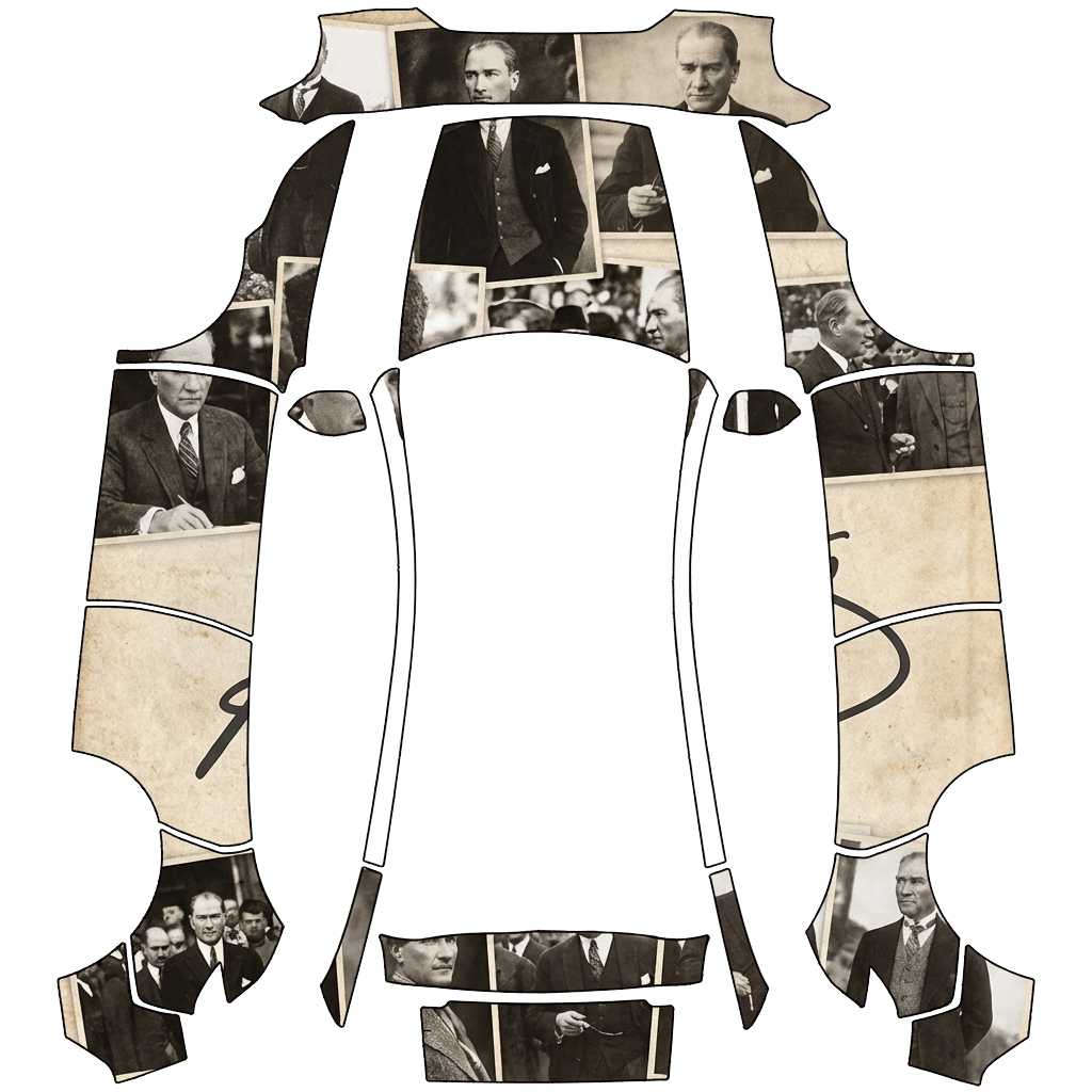Model Y-folieringsdesign - flat wrap PNG for Model Y (2025+ Premium) Paint Shop