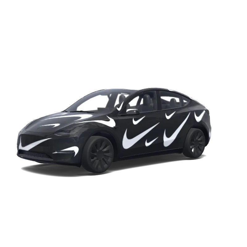 Tesla Model Y custom wrap design