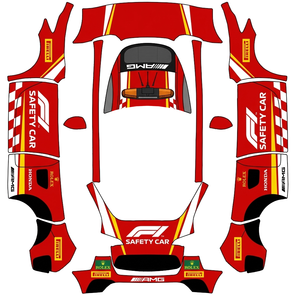 Model Y Wrap Design - flat wrap PNG for Model Y Paint Shop