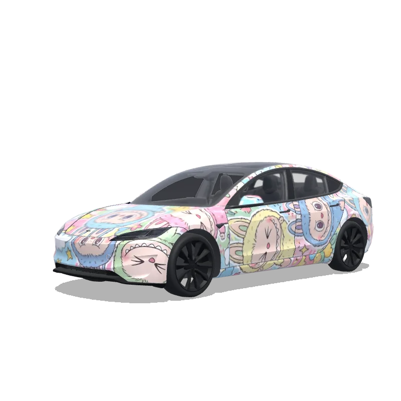 Tesla Model 3 (2024+ Performance) custom wrap design
