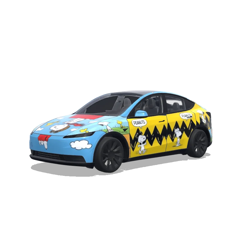 Tesla Model Y (2025+ Standard) custom wrap design