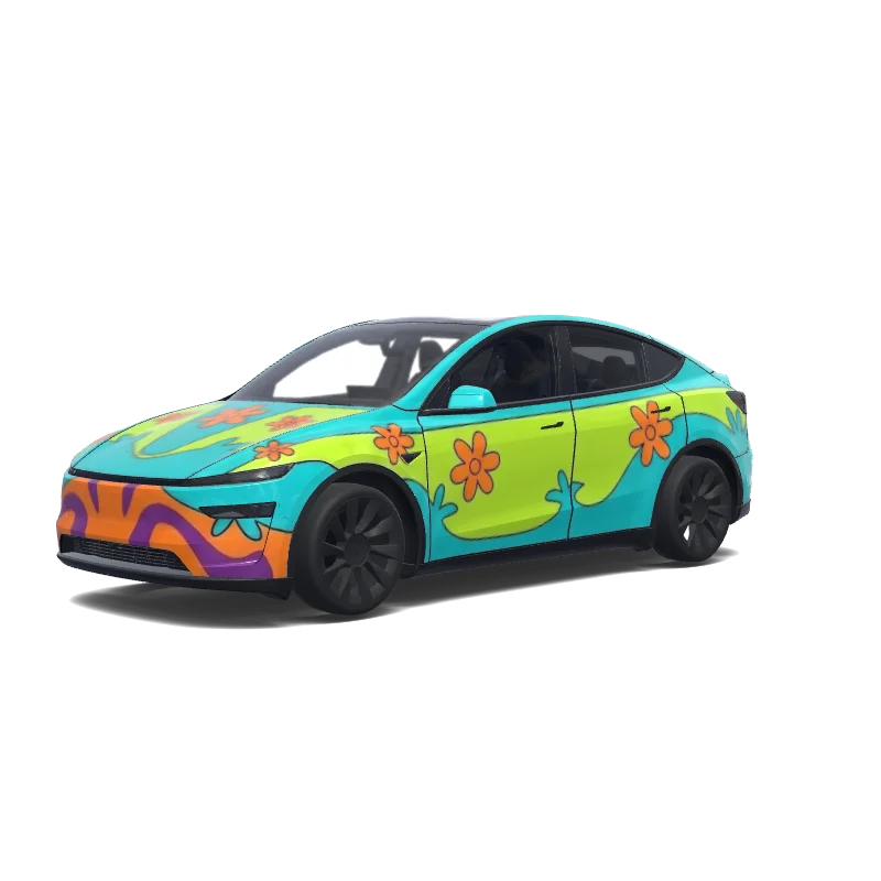 Diseño de wrap personalizado para Tesla Model Y (2025+ Premium)